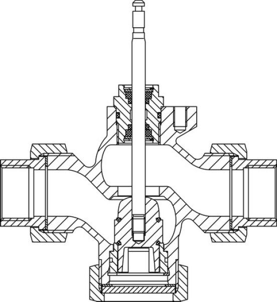 HEIMEIER TA Regelventil Typ CV 216 RGA PN 16, DN 25, Kvs-Wert 8 - 60230125